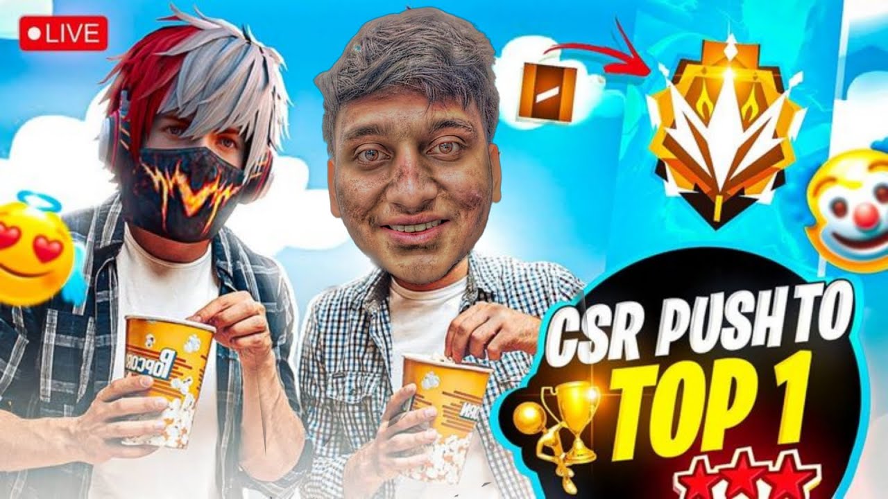 🔴[Live] RANK PUSH PANEL LOBBY !! PIYUSH IS BACK #freefire  #shortfeed