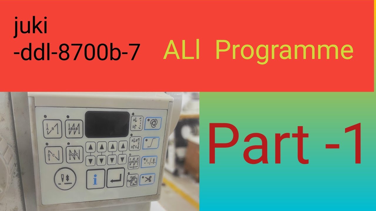 juki ddl-8700b-7 all programme