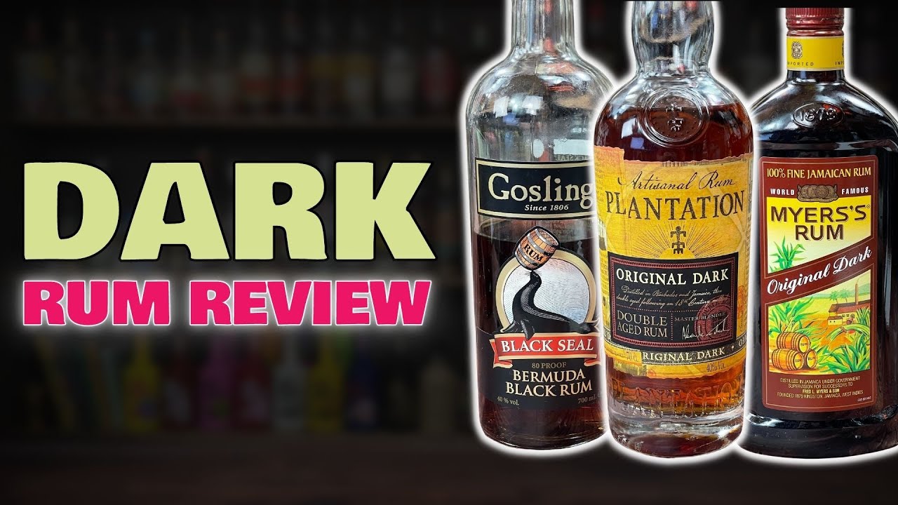 DARK RUM Comparison - Plantation vs Goslings vs Myers RUM REVIEW