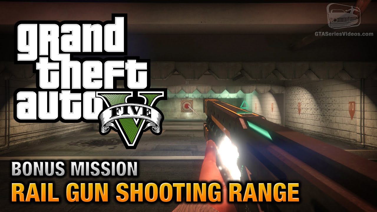 GTA 5 - Rail Gun Bonus Challenge - Shooting Range Gold Medals [PS4 & Xbox One]