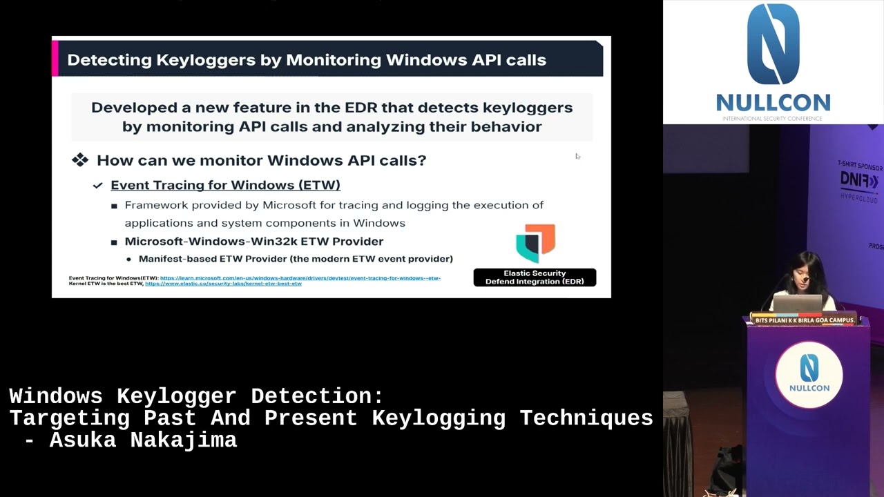 Nullcon Goa 2025: Windows Keylogger Detection: Targeting Past & Present Keylogging Techniques- Asuka