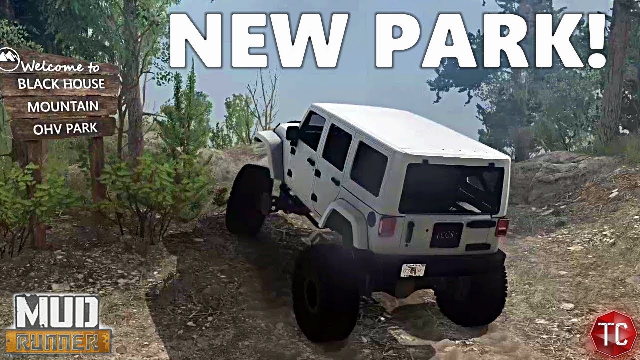 SpinTires MudRunner: Black House Mountain OHV (Off-Road Park) NEW MAP!