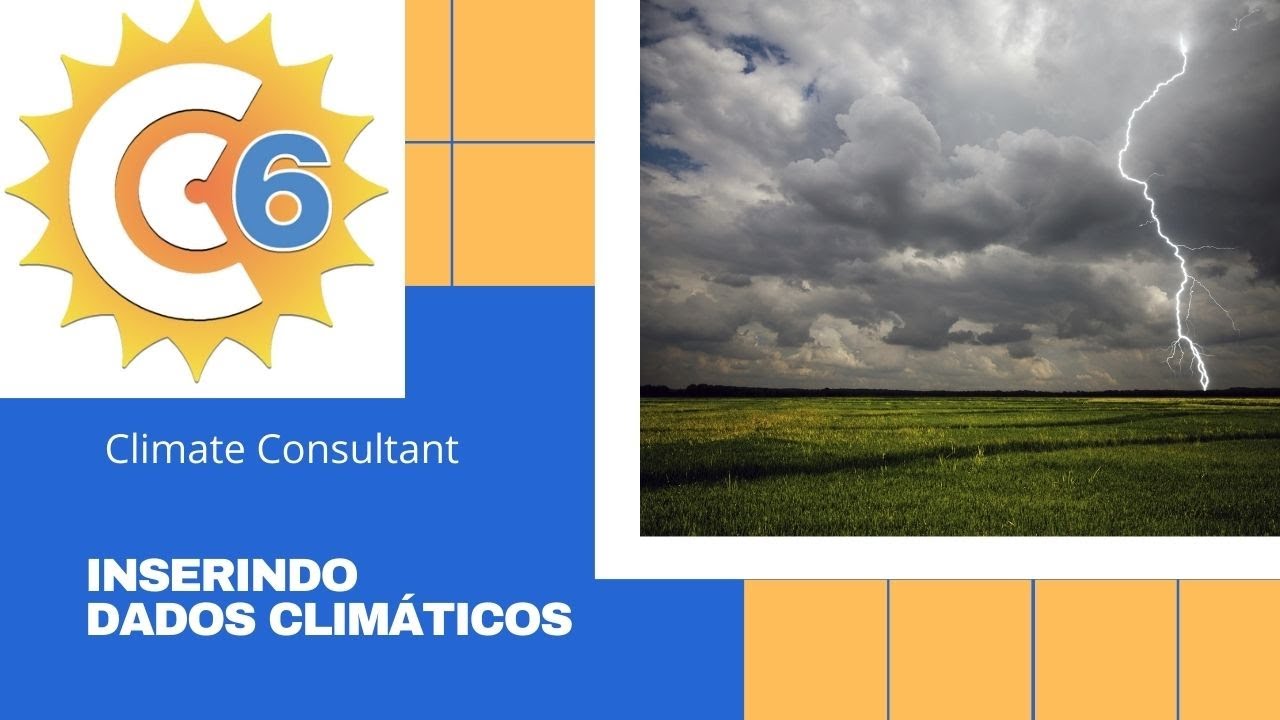 Inserindo dados clim&aacute;ticos no software climate consultant