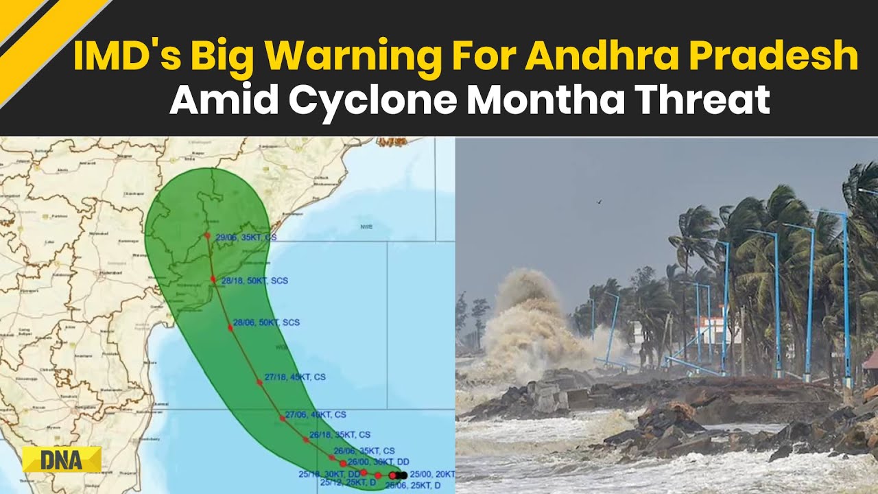 Cyclone Montha: 'Severe' Cyclone Headed To Andhra Pradesh, IMD Issues Extremely Heavy Rain Alert