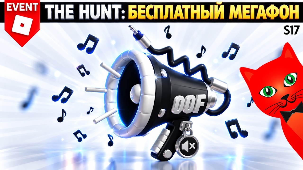 БЕСПЛАТНЫЙ МЕГАФОН [S17] Охота: РОБЛОКС 20 | The Hunt Roblox 20 | Бесплатные вещи роблокс 2026
