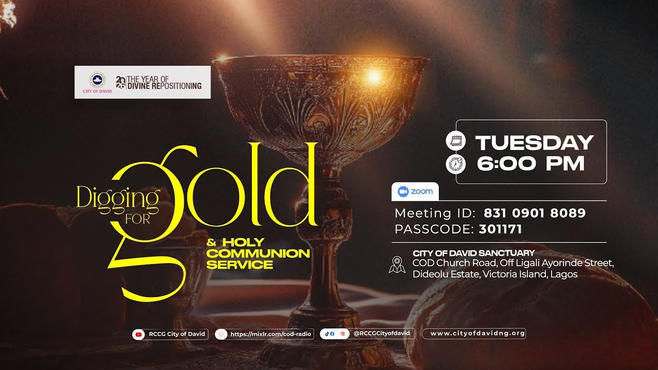 Digging for Gold & Holy Communion Service // RCCG City of David (03.03.2026) @ 6pm