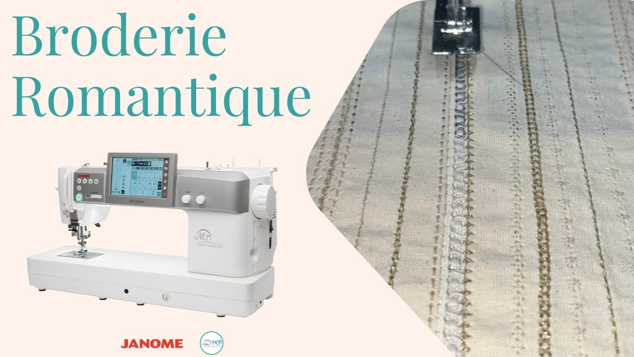 Réalisation d'un entre-deux dentelles avec la Janome Continental M7