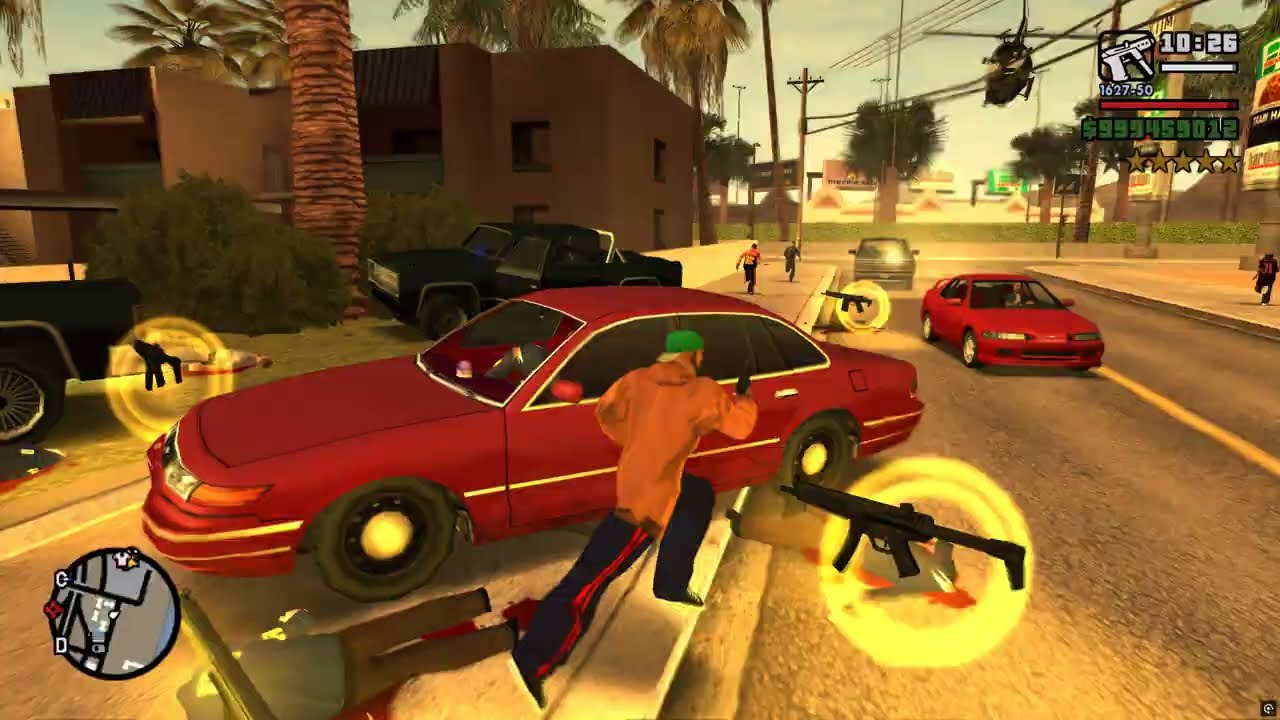 GTA San Andreas - Las Venturas Airport Rampage + Six Star Escape
