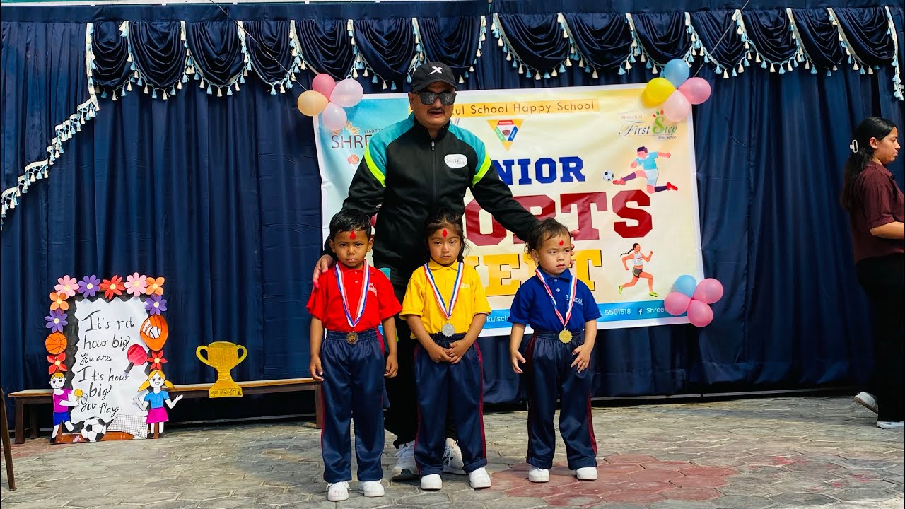 Junior Annual sports meet 2024(2081)at my kids school//My Daughter got 2nd position#shreekulschool