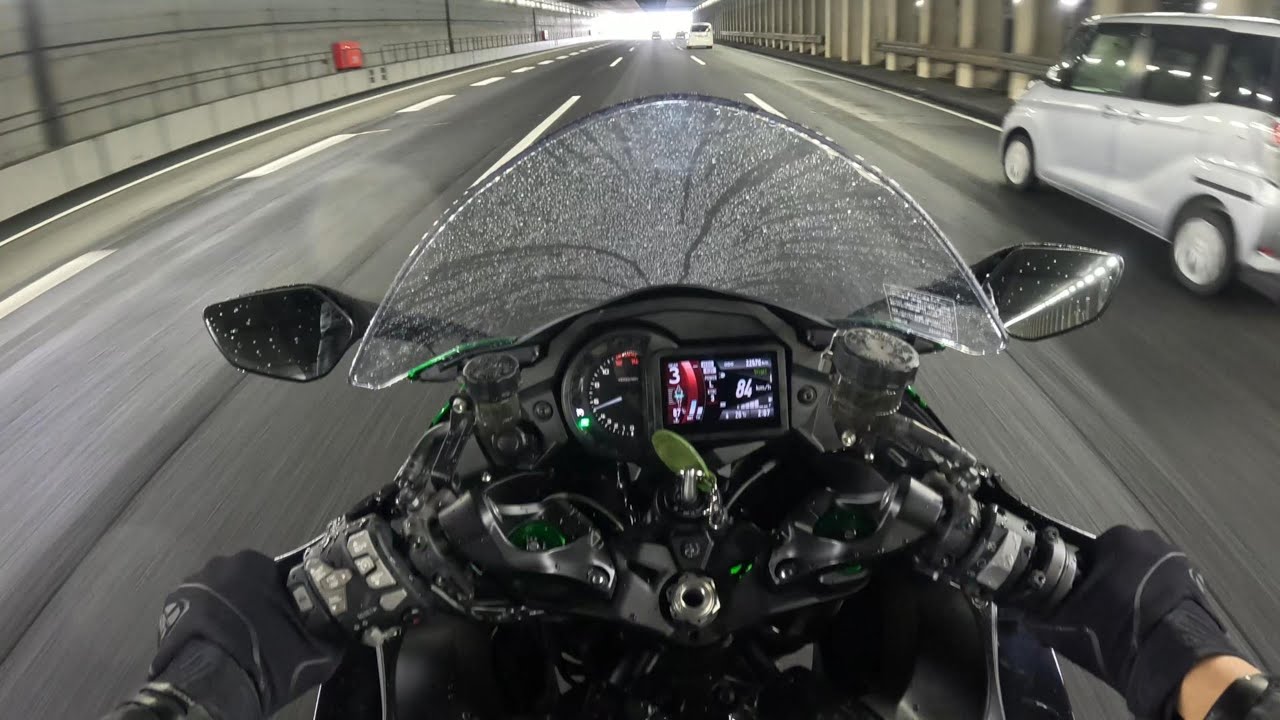 【モトブログ/Motovlog】#8  東名ツーリング | Ebina PA →  Daikoku PA Tokyo Ride | Kawasaki Ninja H2 SX SE