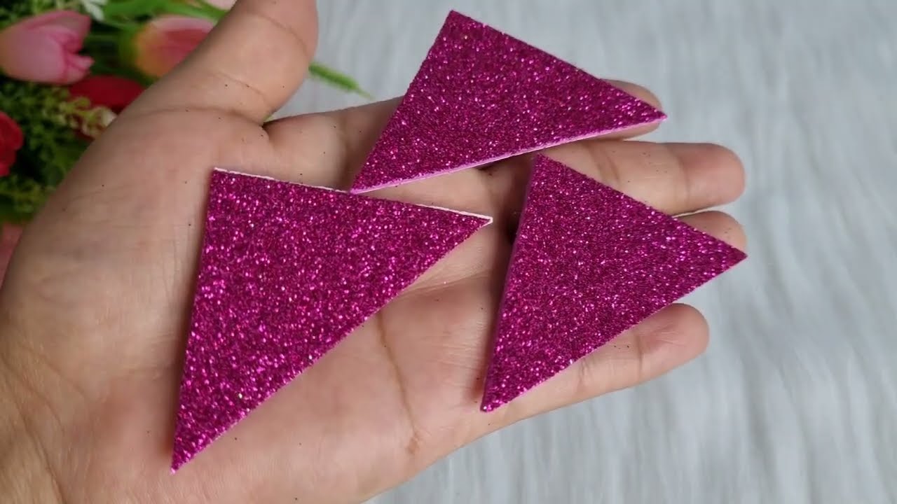 Flores de Foami Flores sencillas de hacer #tutorial #manualidades #diyflower #flowers #fácil