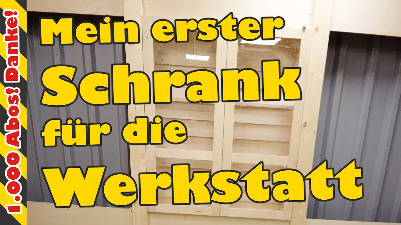 Werkstattschrank & Schranktüren selbst gebaut 🤩 (Danke für 1.000 Abos!)