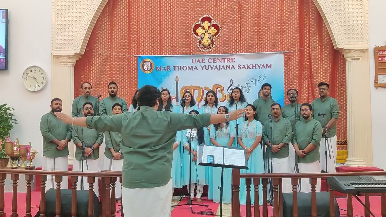 UAE Center Mar Thoma Yuvajana Sakhyam Kalamela Nadam 2024 Group Song Eastern Without Instrument Song