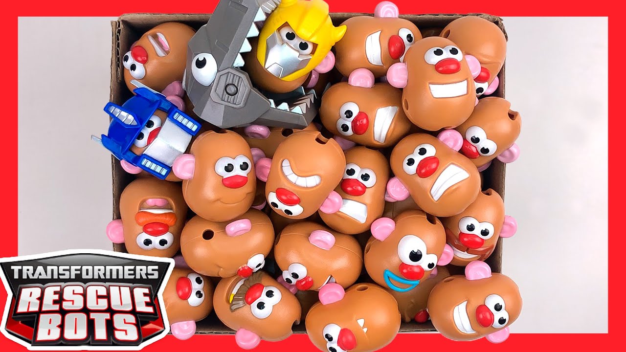 ASMR: MR POTATO HEAD Transformers Rescue Bots Full Collection