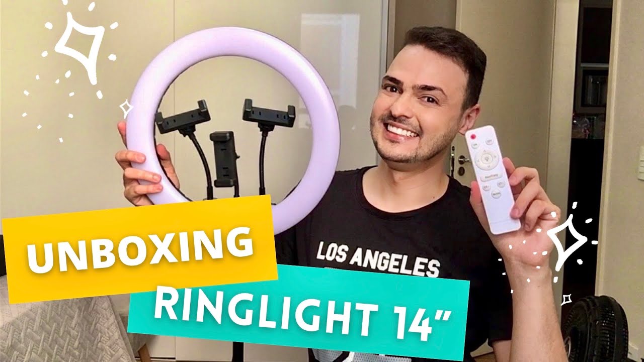 UNBOXING | RINGLIGHT 14&rdquo; COM CONTROLE REMOTO