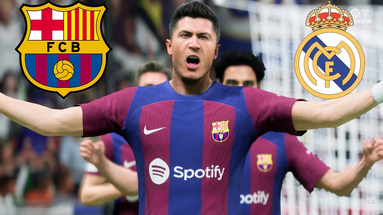 EA FC 24 - FC Barcelona vs Real Madrid - UCL FINAL (1080p60fps)
