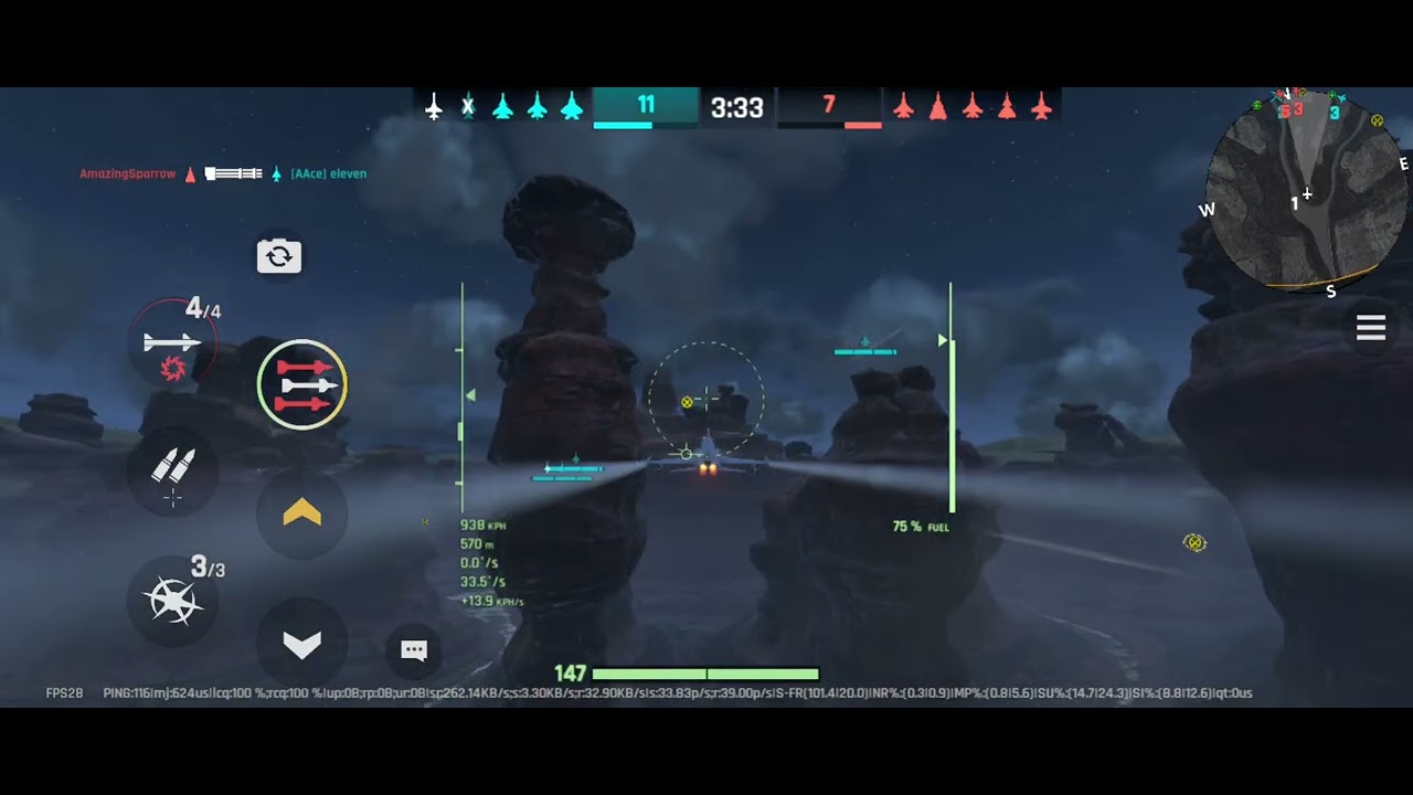 F-5 Tiger 10 KILL CARRY! 1440 Score on Crimson Canyon Night (20-18 Clutch Win)
