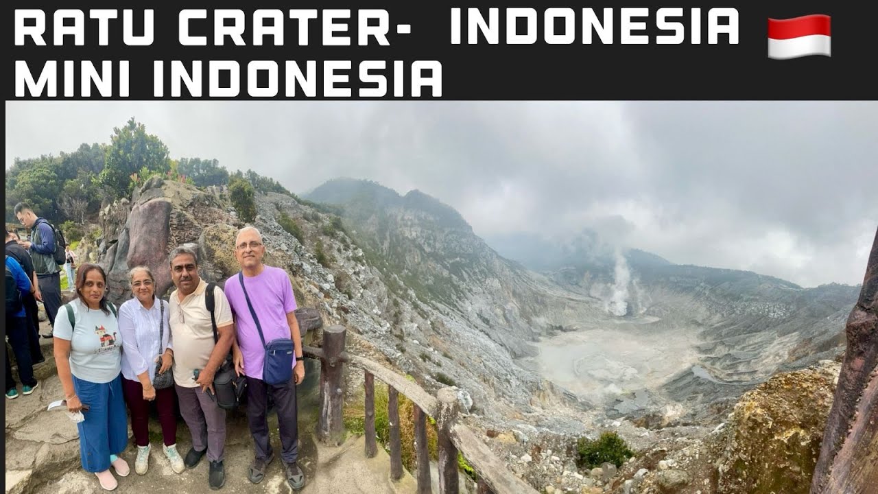 INDIAN COUPLE IN RATU CRATER AND MINI INDONESIA