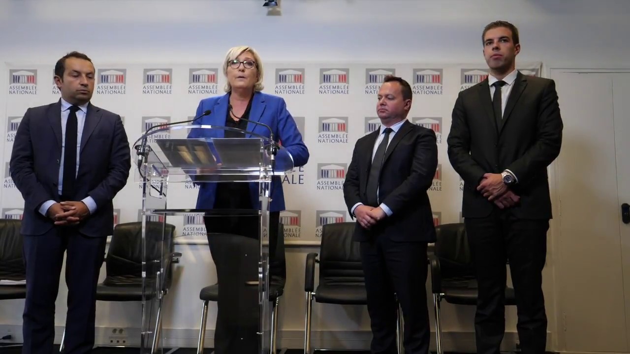 Projet de loi de lutte contre le terrorisme  : Conférence de presse de Marine Le Pen (25/09/2017)