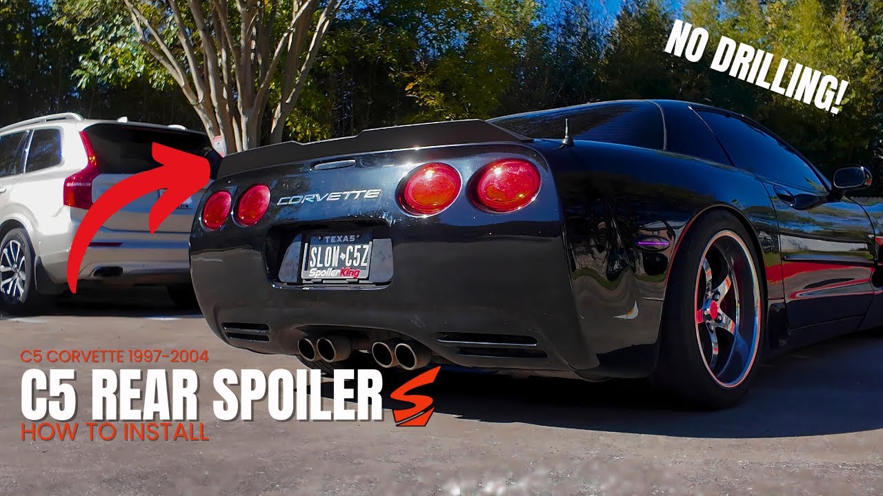 Best C5 Corvette Spoiler Install with No Drilling | Spoiler King (380PC) Install Tutorial