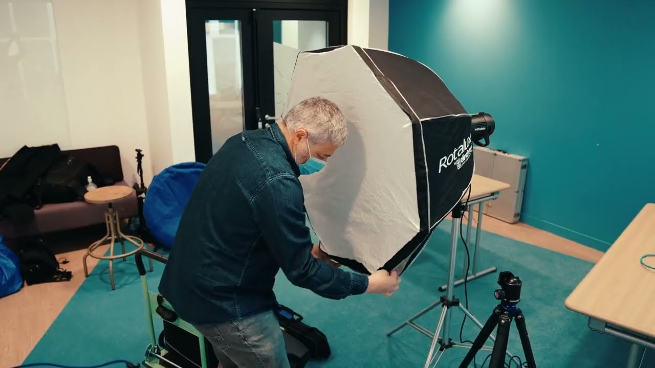 Installation d'un studio photo