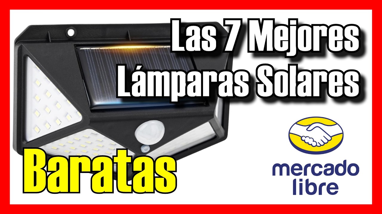 ☀️🔥 Las 7 MEJORES Lámparas Solares BUENAS y BARATAS de Mercado Libre [2026]✅ exterior