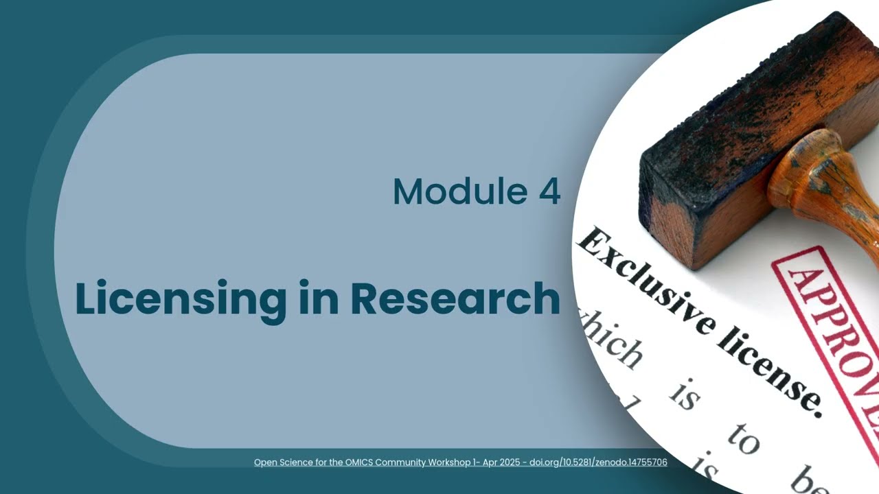 OSOC Module 4  - Licensing in Research