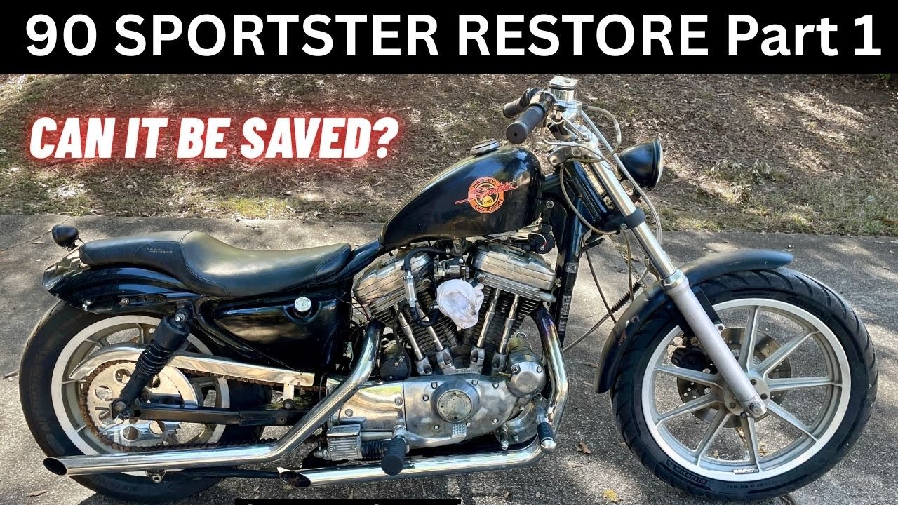 ВОССТАНОВЛЕНИЕ SPORTSTER 883 Часть 1. Можно ли вообще спасти этот мотоцикл? Harley Davidson Sport...