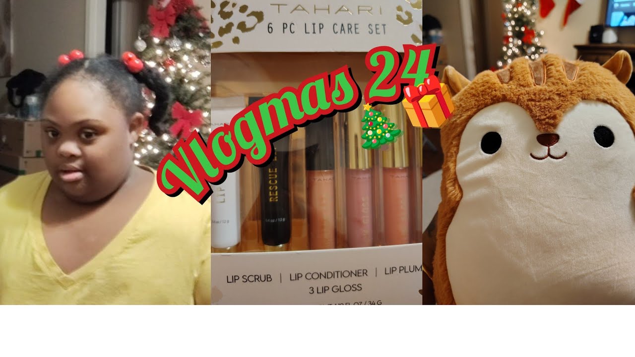 VLOGMAS DAY 24/MERRY CHRISTMAS EVE , GROCERY SHOPPING, LETTING SH'NERIKA OPEN UP ONE OF HER GIFTS 