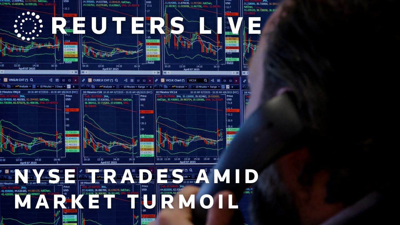 LIVE: New York Stock Exchange starts the day's trading amid market turmoil