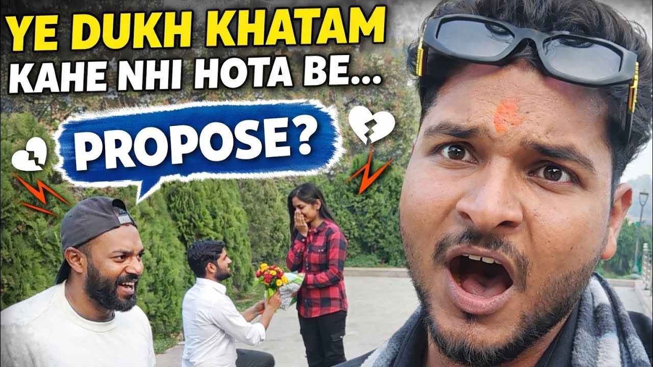 Piche Ladka Ladki Ko Propose Kar Raha Tha 😢Aur Hum Bas Dekhte #ProposalGoneWrong #SingleLife #YeDukh