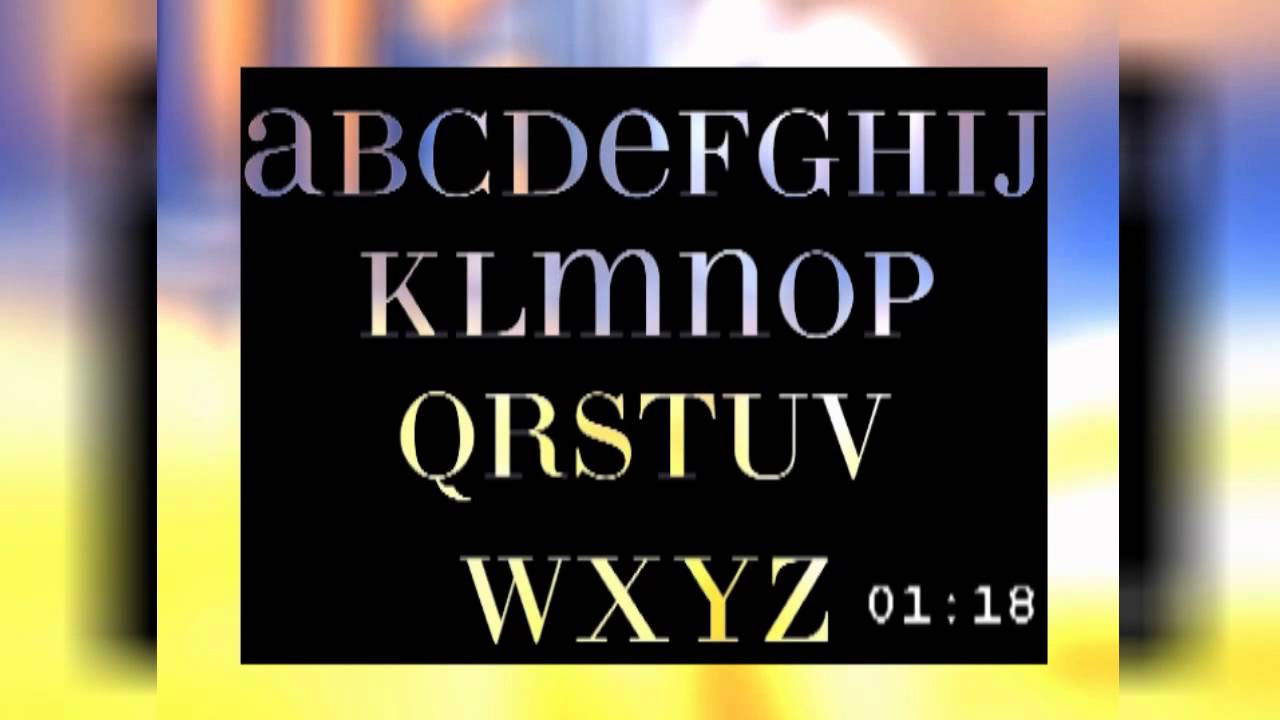 Wetten dass ALPHABET RÜCKWÄRTS