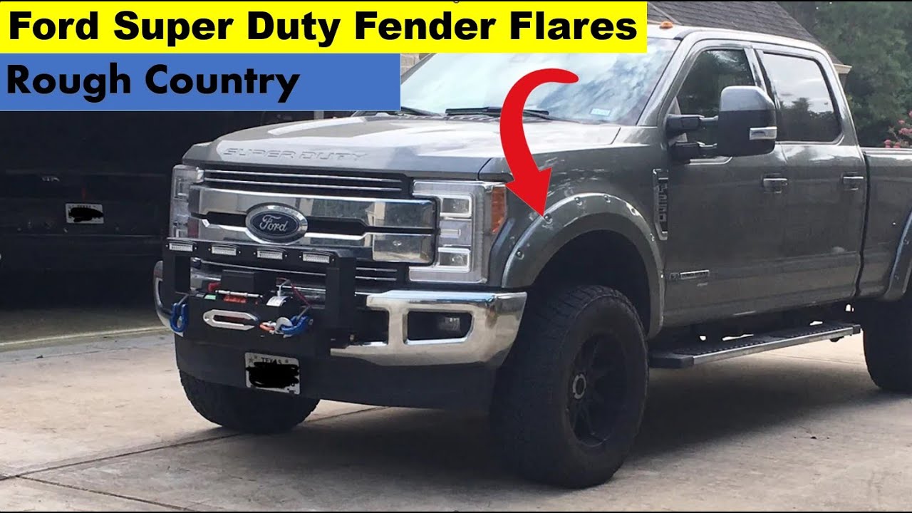 Установка и обзор расширителей крыльев F250 Rough Country