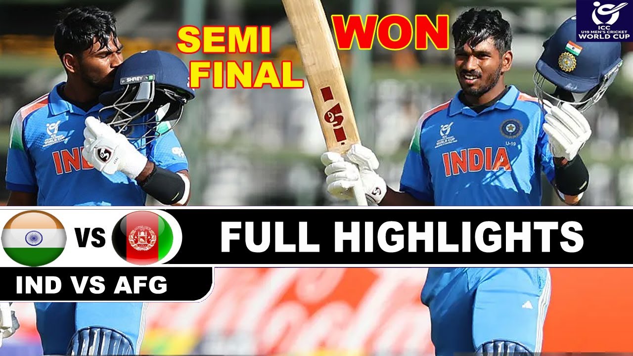 INDIA VS AFGHANISTAN ICC U19 WORLD CUP 2026 MATCH HIGHLIGHTS | IND VS AFG MATCH HIGHLIGHTS 2026