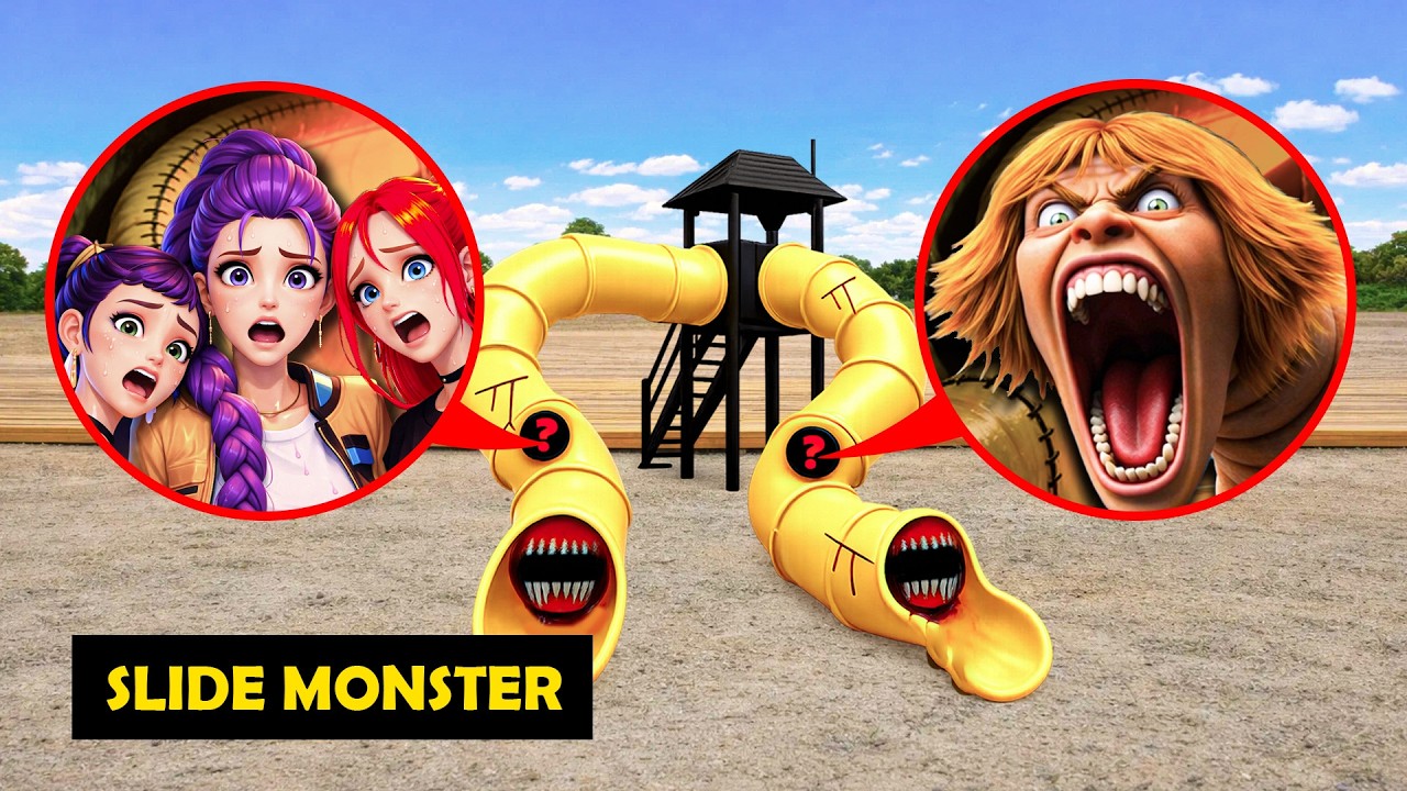 STOP!😱 Our DRONE RECORDED: SCP 67 SLIDE EATER trapping KPOP DEMON HUNTERS at 3AM on CAMERA?!