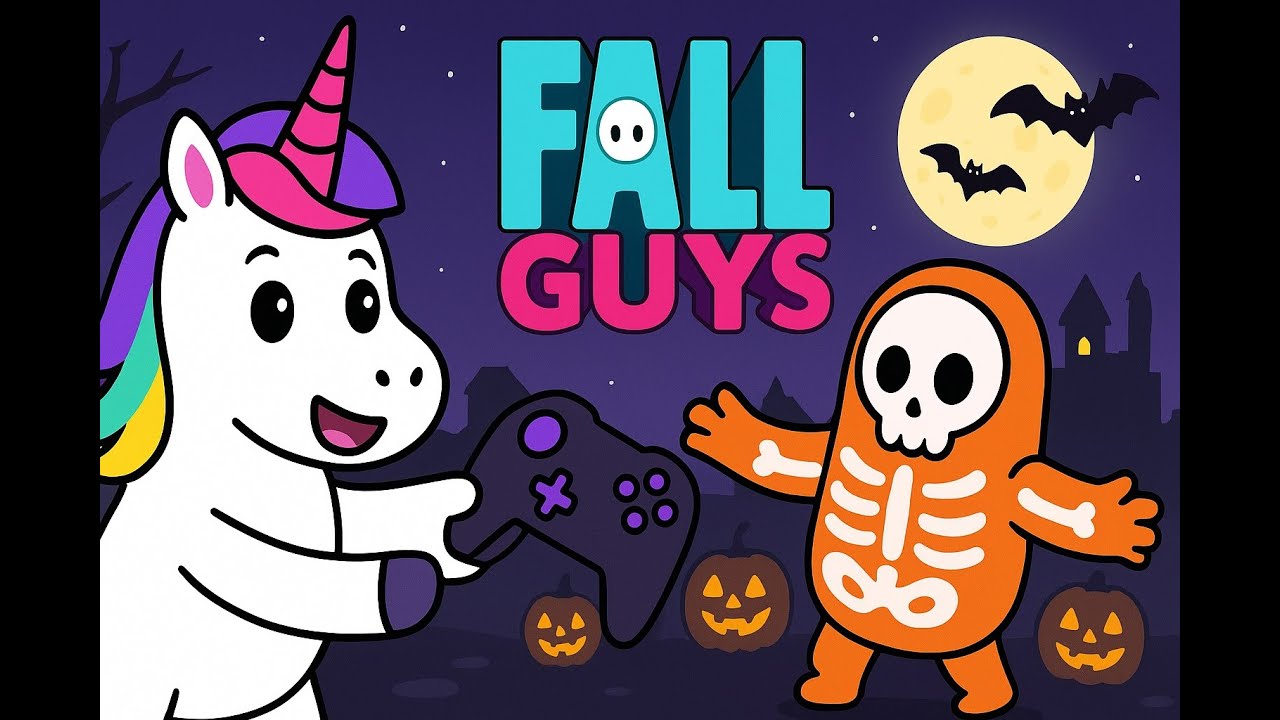 Fall Guys with Unicorn Clara Halloween Edition