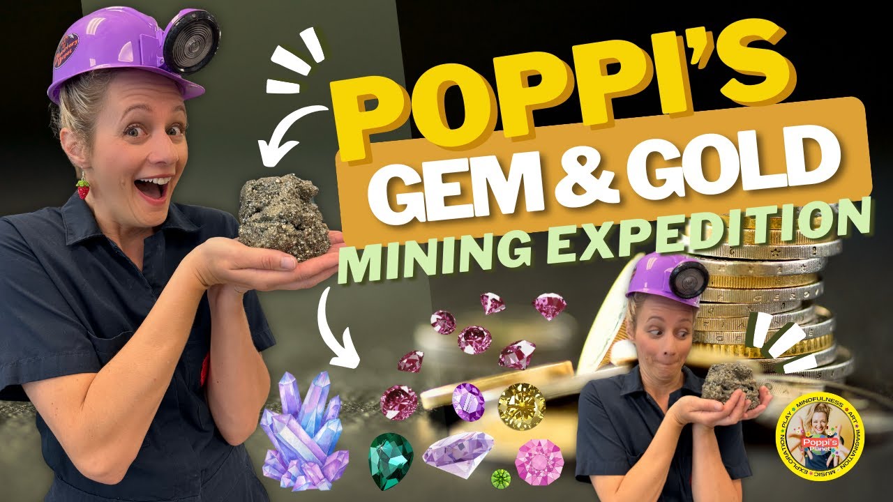 Poppi Gem Mining Expedition | Activity, Exploration & Imagination | Educational Videos for Kids