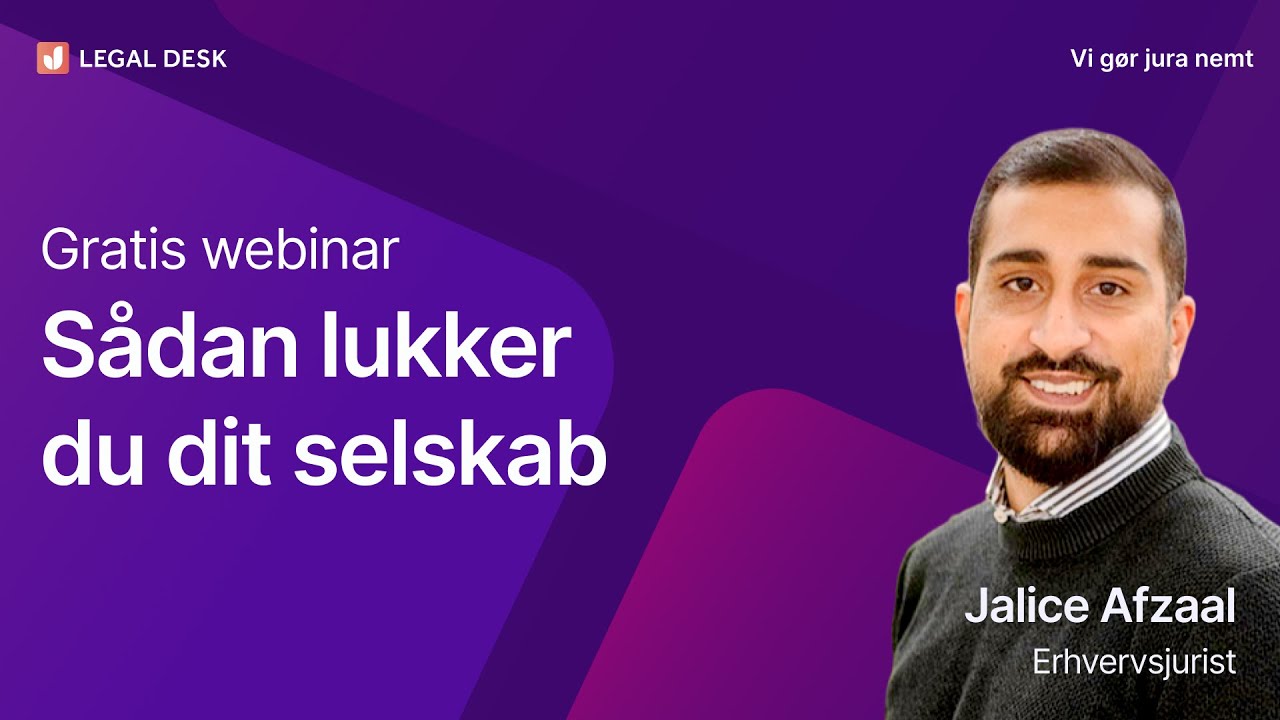 Sådan lukker du din virksomhed