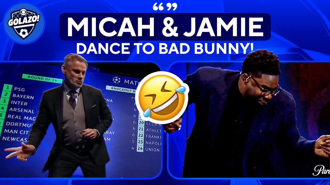 Ричардс и Каррагер танцуют под Bad Bunny во время матча Лиги чемпионов | UCL Today
