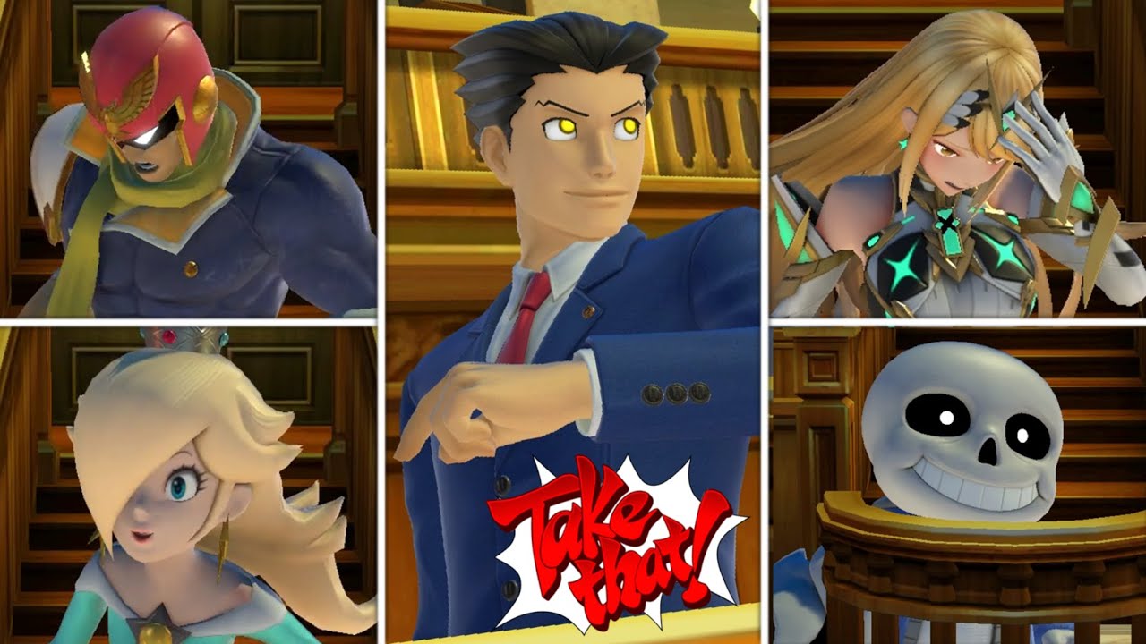 All Smash Characters TAKEN TO COURT! (Phoenix Wright Custom Final Smash)