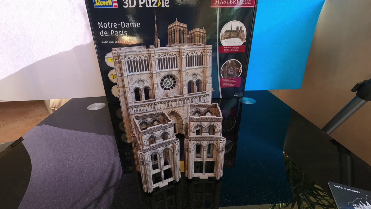 Revell Notre Dame 3D Puzzle Aufbau in Zeitraffer - Structure in time-lapse