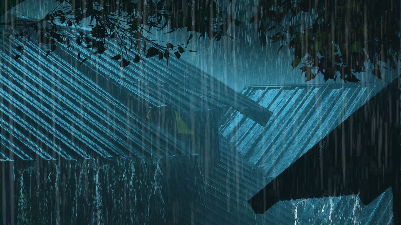 Sleep Like a Baby in 3 Minutes with Heavy Rain & Thunderstorm Sounds | White Noise Help you Sleep