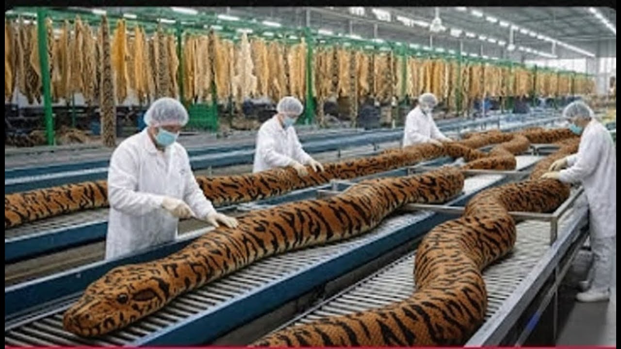 Inside the Snake Leather Factory: Complete Process how Luxury Jackets are Made You won't believe it!