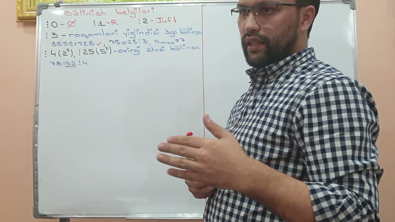 Bo'linish belgilari (to'ldirilgan va sifatli video). Telegram : @hasankhoja