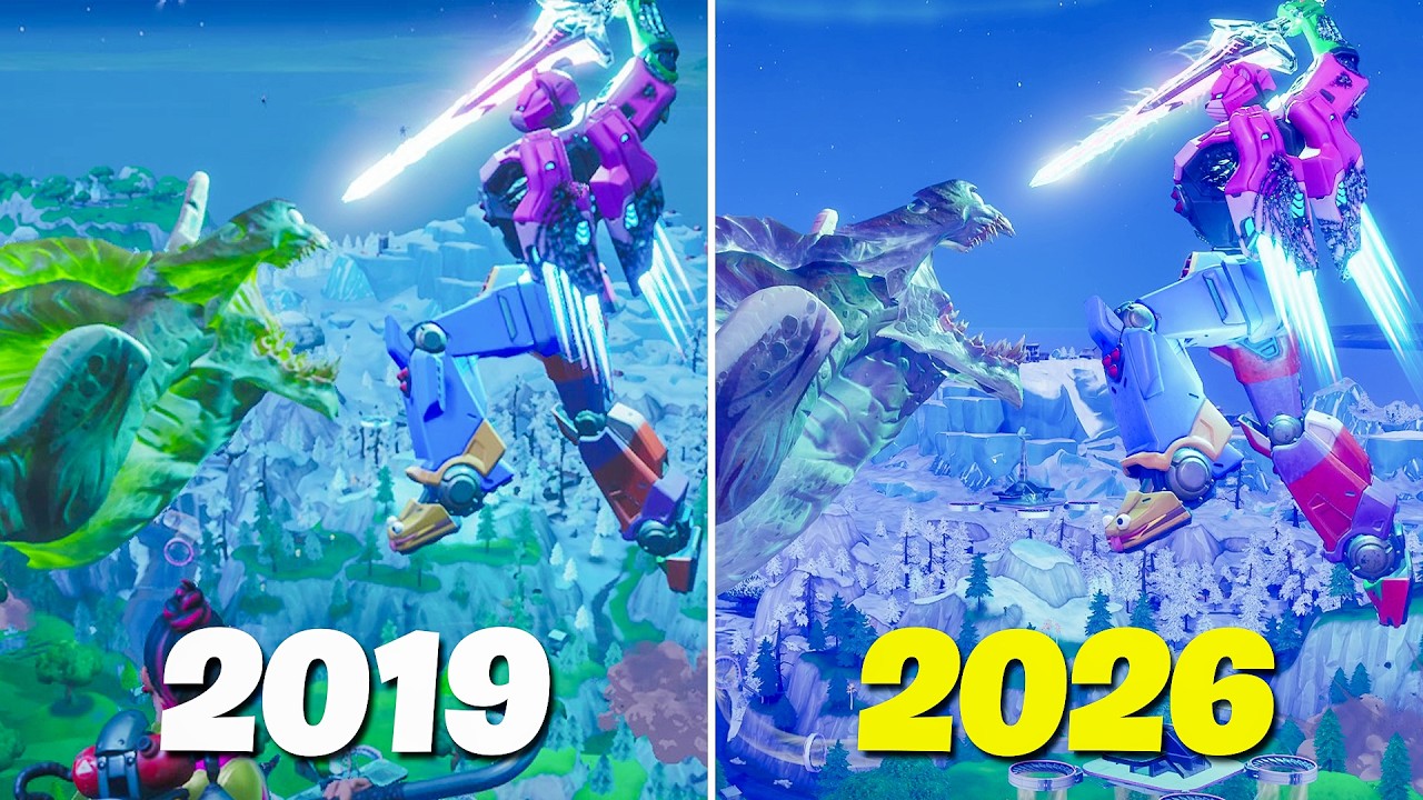 Fortnite OG Robot vs Monster Live Event (2019 vs 2026)