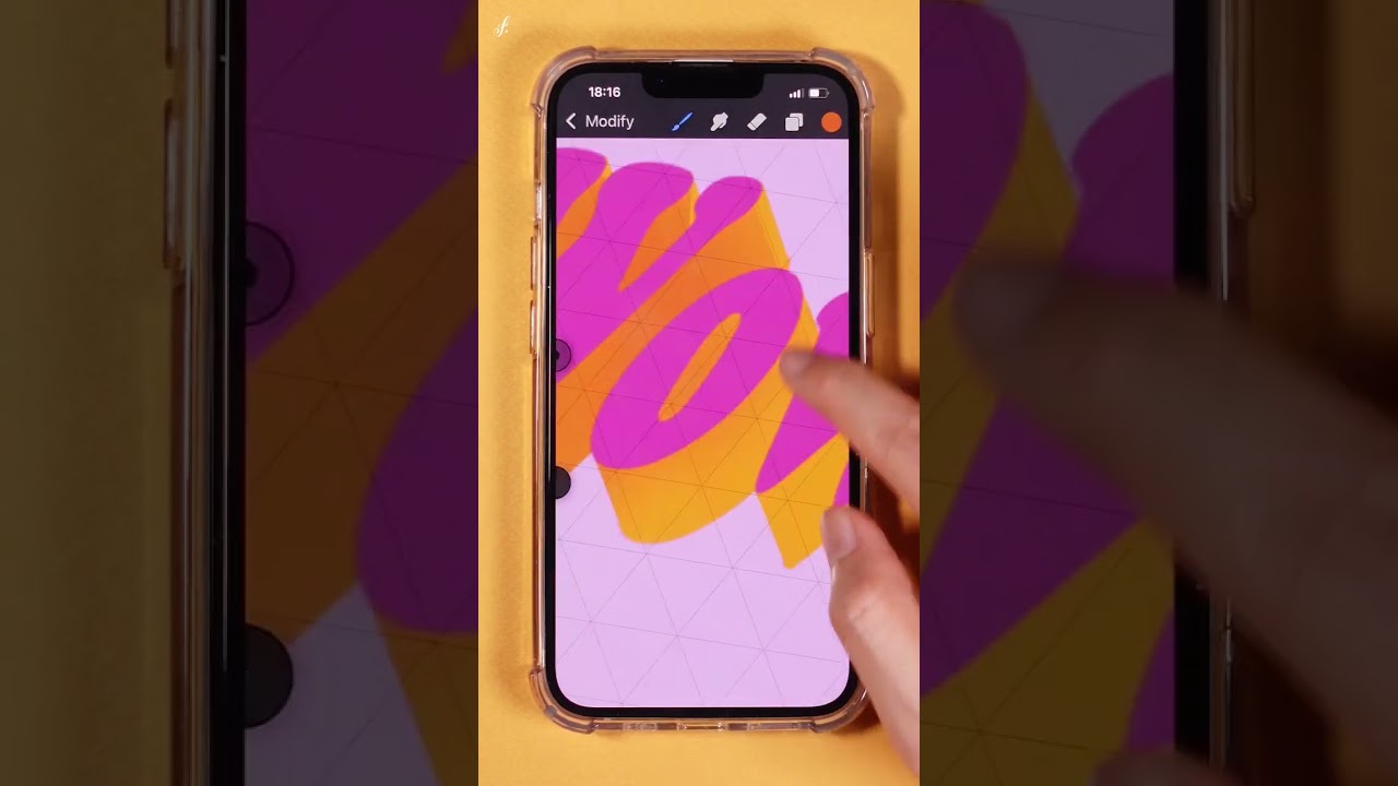 How To Draw On Your iPhone Using Procreate Pocket🌟 #shorts