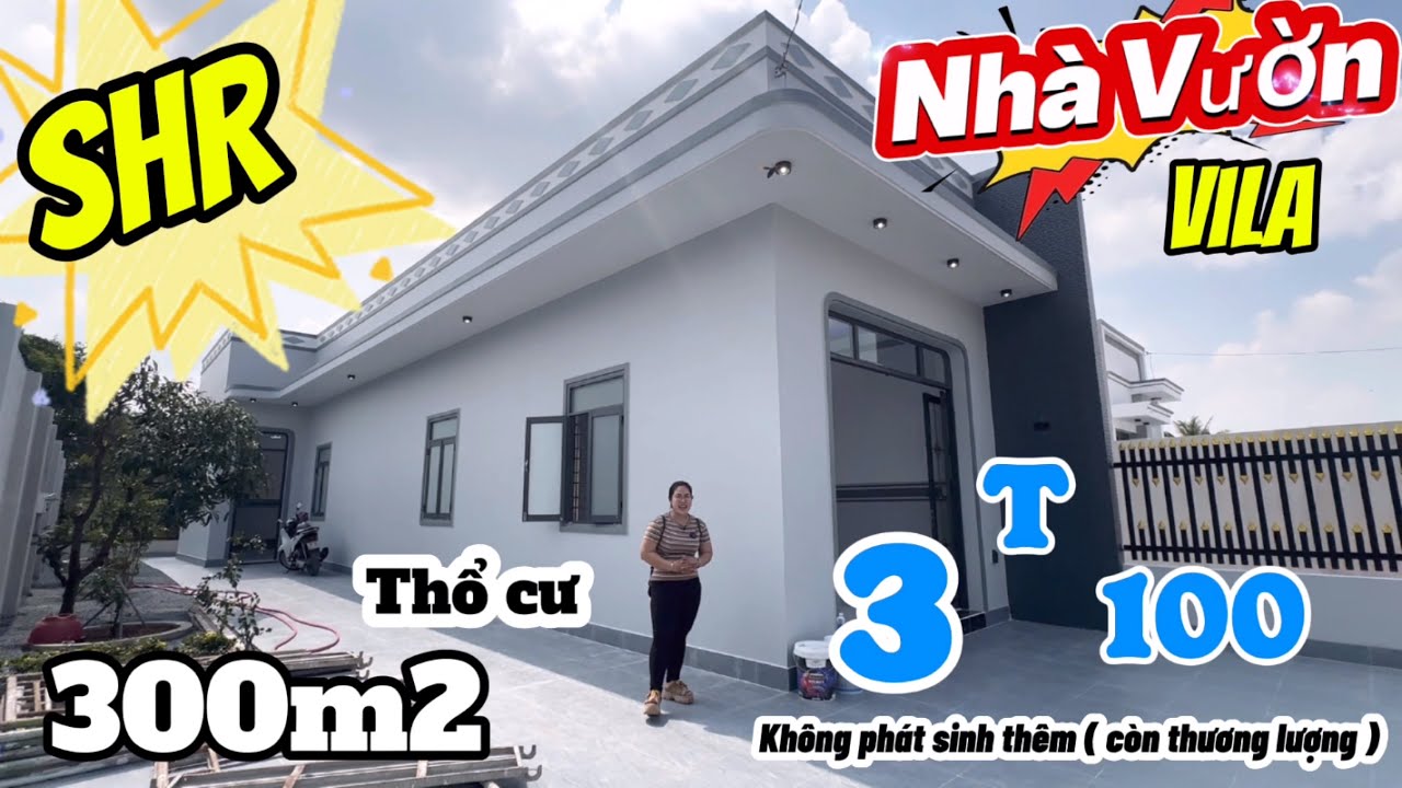 Bán nhà vườn 300m2 thổ sổ Hồng riêng Giá rẻ ❇️bán nhà gần Bình Chánh mới nhất chính chủ đường thông