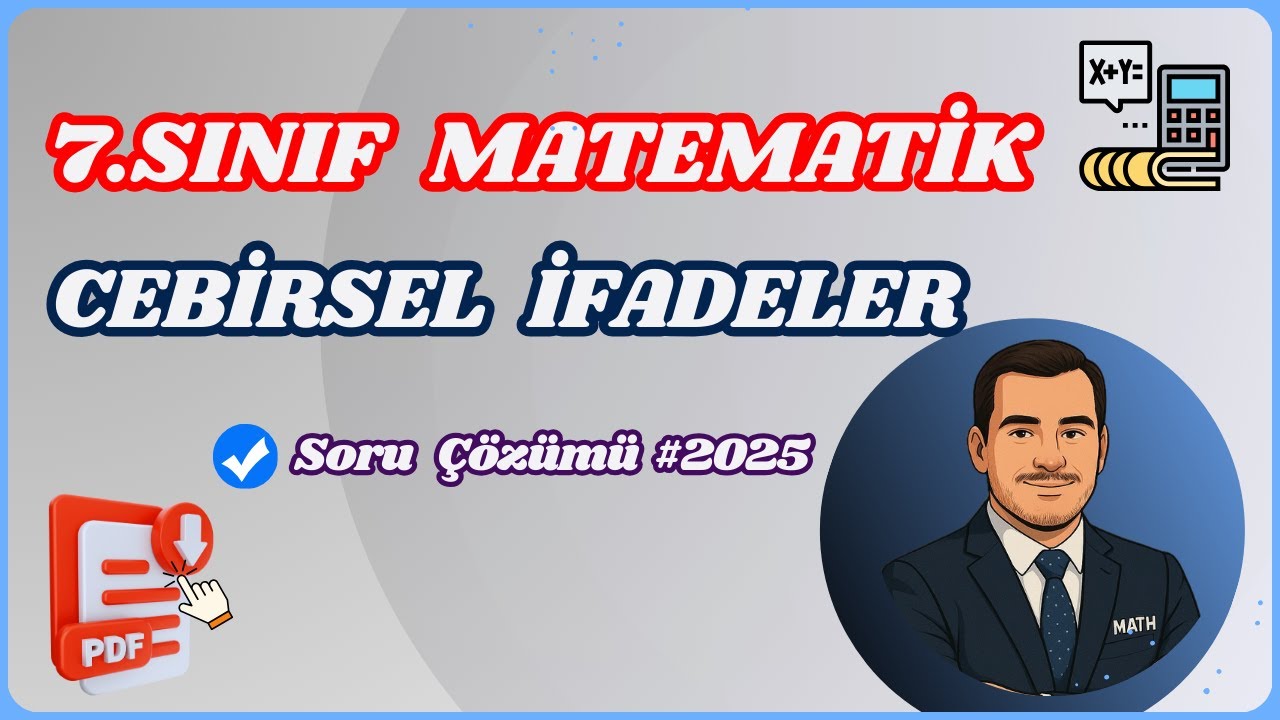 7.Sınıf Matematik | Cebirsel İfadeler | Soru Çözümü | 