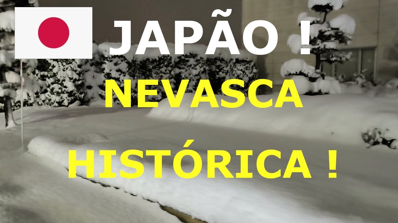 Muita neve ! Frente fria trás nevasca história no Japão!