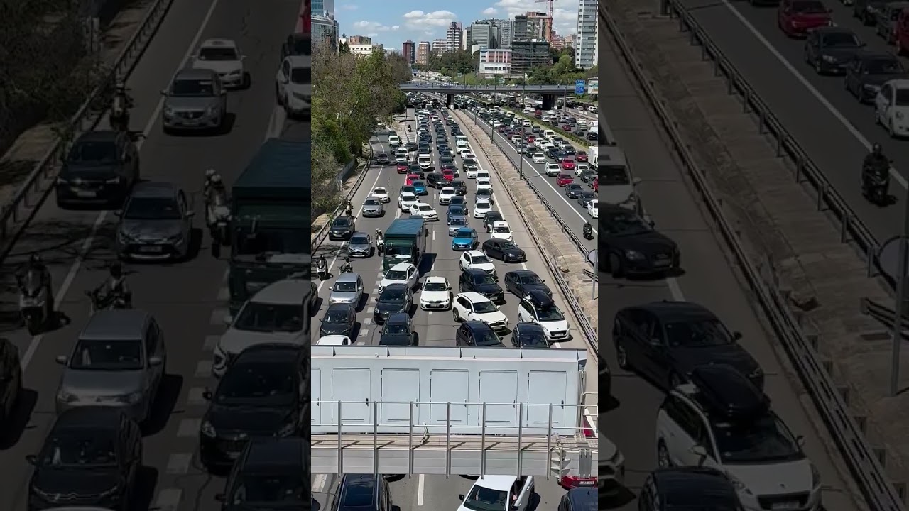 APAG&Oacute;N | Atasco en la M-30 y en otras avenidas de Madrid #shorts
